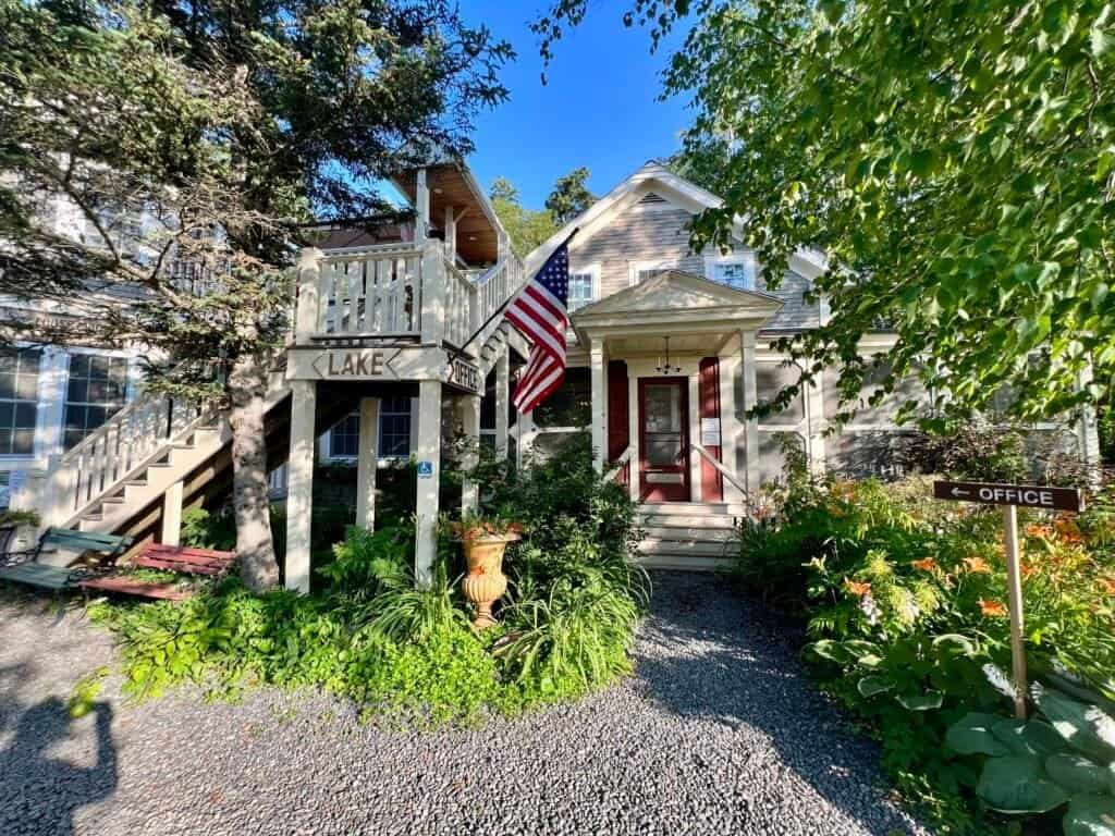Big Moose Inn office near Millinocket, Maine, close to Baxter State Park
