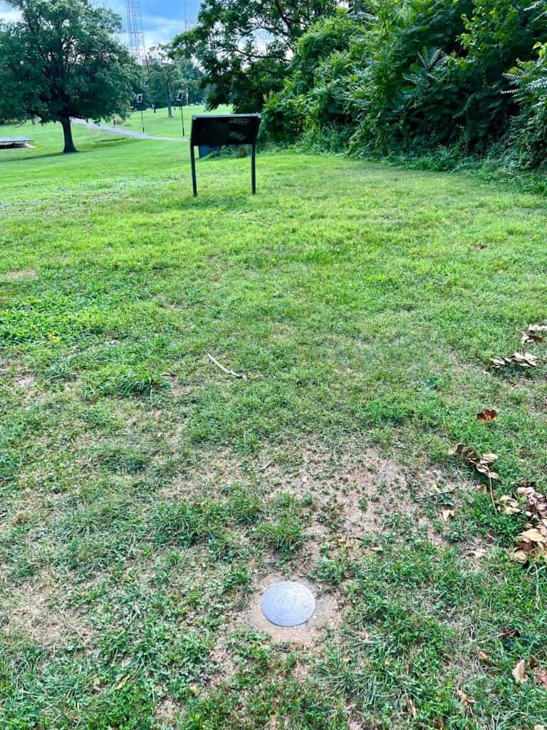 View of the Point Reno high point area at Fort Reno Park