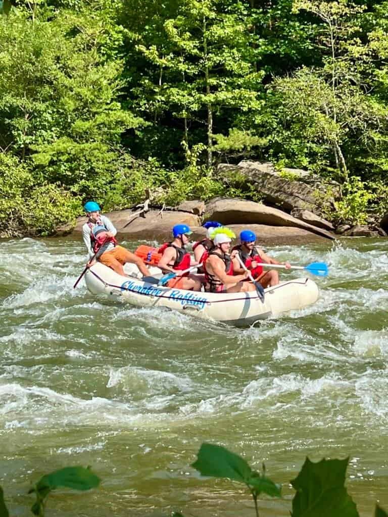 Whitewater rafting on the Ocoee River in Tennessee