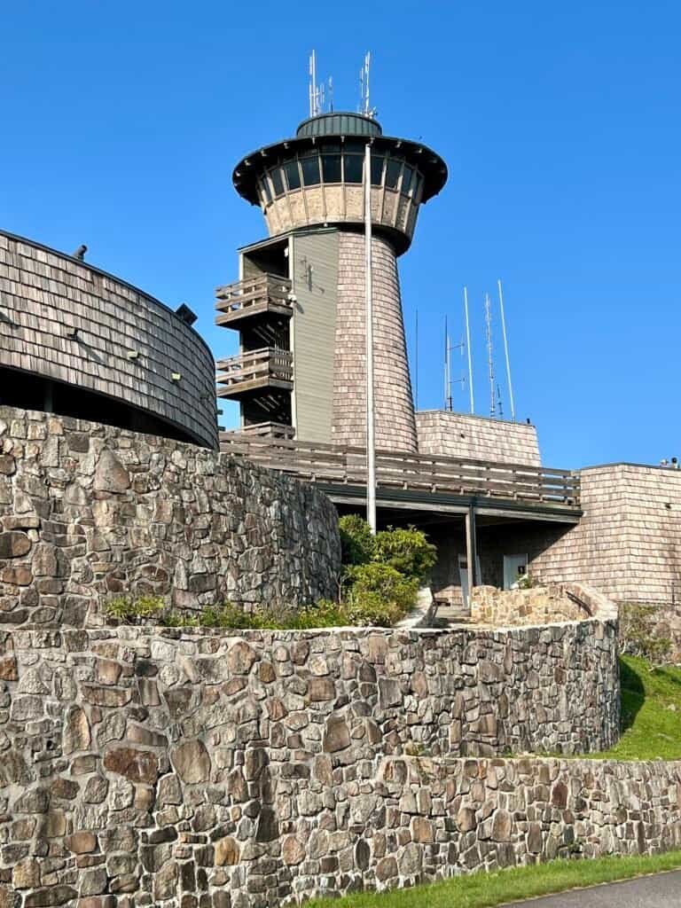 Brasstown Bald Visitor Center and observation tower at Georgia’s highest point