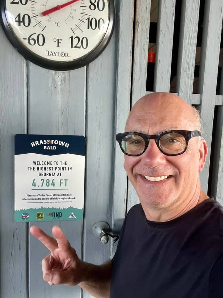 Summit selfie at Brasstown Bald, Georgia’s highest point